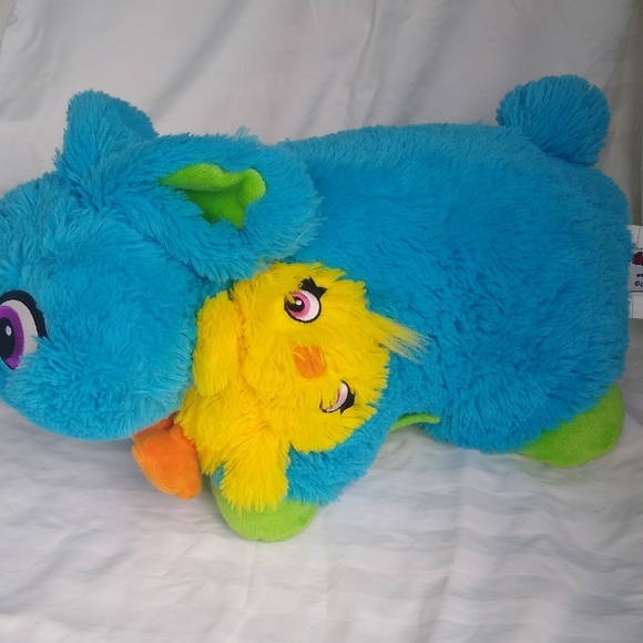 Pillow Pet Blue Bunny Rabbit with Yellow Ducky - Picture 5 of 10